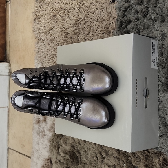 New Marc Fisher Lanzia Combat Boot - Picture 2 of 6